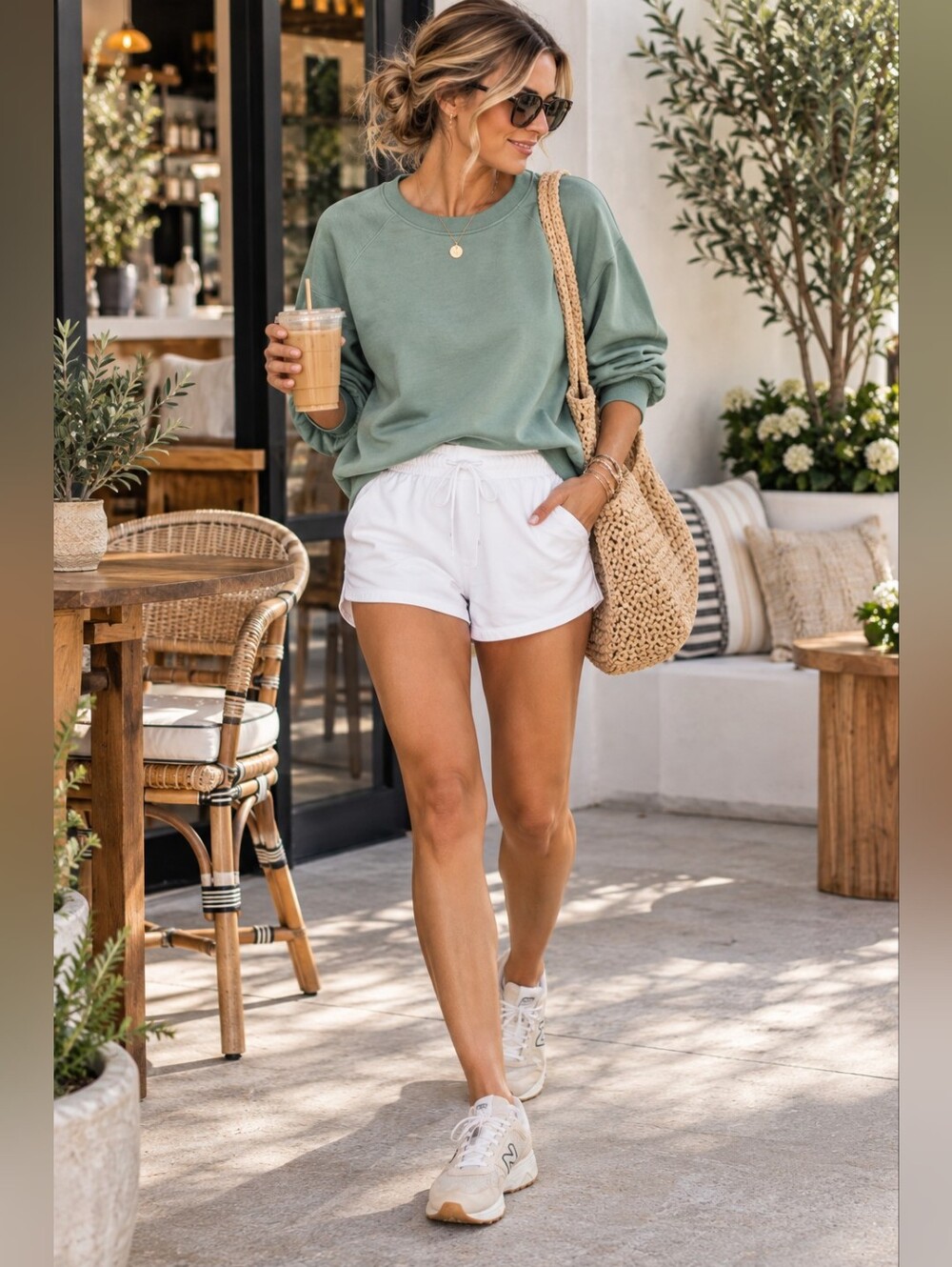 Lululemon Inner Glow High-Rise Shorts 3" White Stretch French Terry Size 8